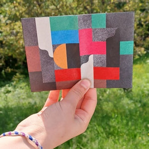 Geometric Abstraction Micro Wallet - dámska a pánska peňaženka