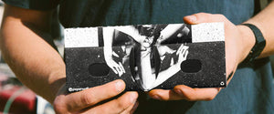 Čierno-biela dámska peňaženka, pánska peňaženka s RFID ochranou Cryogenic freeze Slim wallet