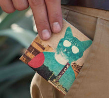 Desert Cat Slim RFID wallet. Dámska, pánska peňaženka Paperwallet s RFID ochranou