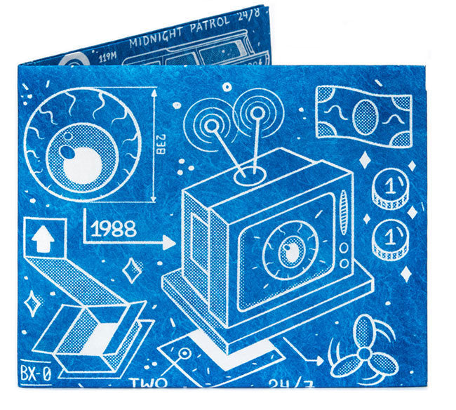 Blueprint Slim RFID wallet. Modrá detská, dámska alebo pánska peňaženka Paperwallet s RFID ochranou