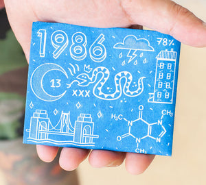 Blueprint Slim RFID wallet. Modrá detská, dámska alebo pánska peňaženka Paperwallet s RFID ochranou