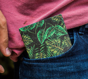 Zelená dámska peňaženka, zelená pánska peňaženka s RFID ochranou