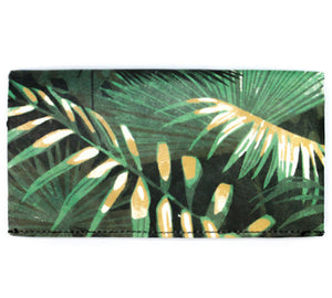 Botanic Clutch RFID wallet. Zelená dámska peňaženka Paperwallet s vreckom na mince a RFID ochranou