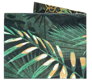 Botanic Slim RFID wallet. Zelená dámska, pánska peňaženka Paperwallet s RFID ochranou