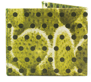 Polkactus Flat wallet. Zelená pánska, dámska peňaženka Paperwallet