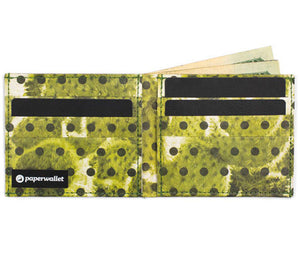 Polkactus Flat wallet. Zelená pánska, dámska peňaženka Paperwallet