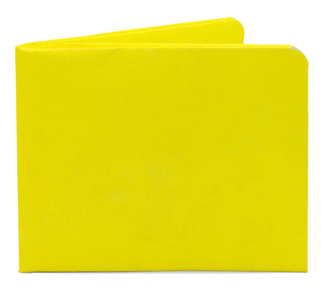 Jednofarbná žltá dámska peňaženka Slim wallet